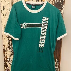 Vintage Waves Ringer CFL Roughriders XL T-shirt.